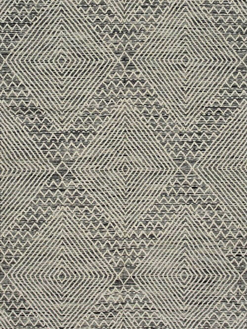 Gray Ivory Kilim Wool Area Rug 5' x 8' Handwoven Flatweave Geometric